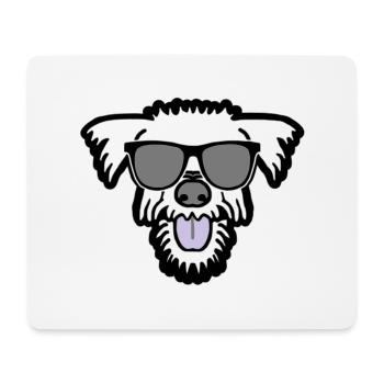 chien frais dans les vacances d'été - Tapis de souris (format paysage) - blanc - Devant