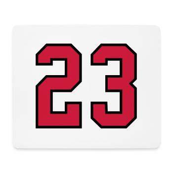 23 sports jersey football number new - Mousepad (Querformat) - Weiß - Vorne