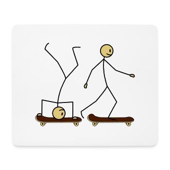 Skateboard Fun - Mouse Pad (horizontal) - white - Front