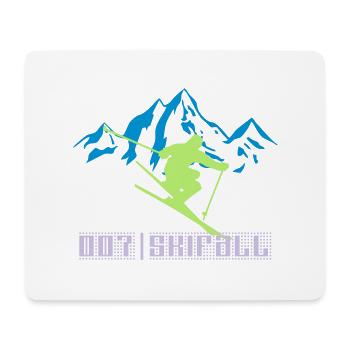 Skiing 007 - Mouse Pad (horizontal) - white - Front
