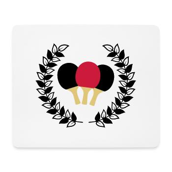 table tennis tennis de table - Tapis de souris (format paysage) - blanc - Devant