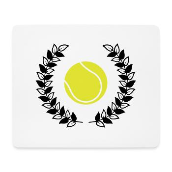 tennis tennis - Tapis de souris (format paysage) - blanc - Devant