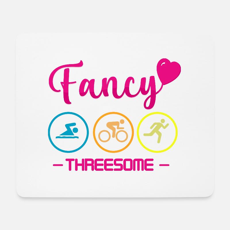 Triathlon - Mousepad (Querformat) - Weiß