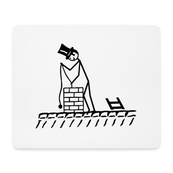 Schornsteinfeger - Mousepad (Querformat) - Weiß - Vorne