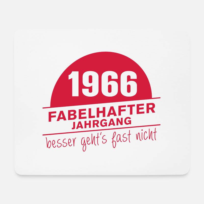 Fabelhafter Jahrgang 1966 - Mousepad (Querformat) - Weiß