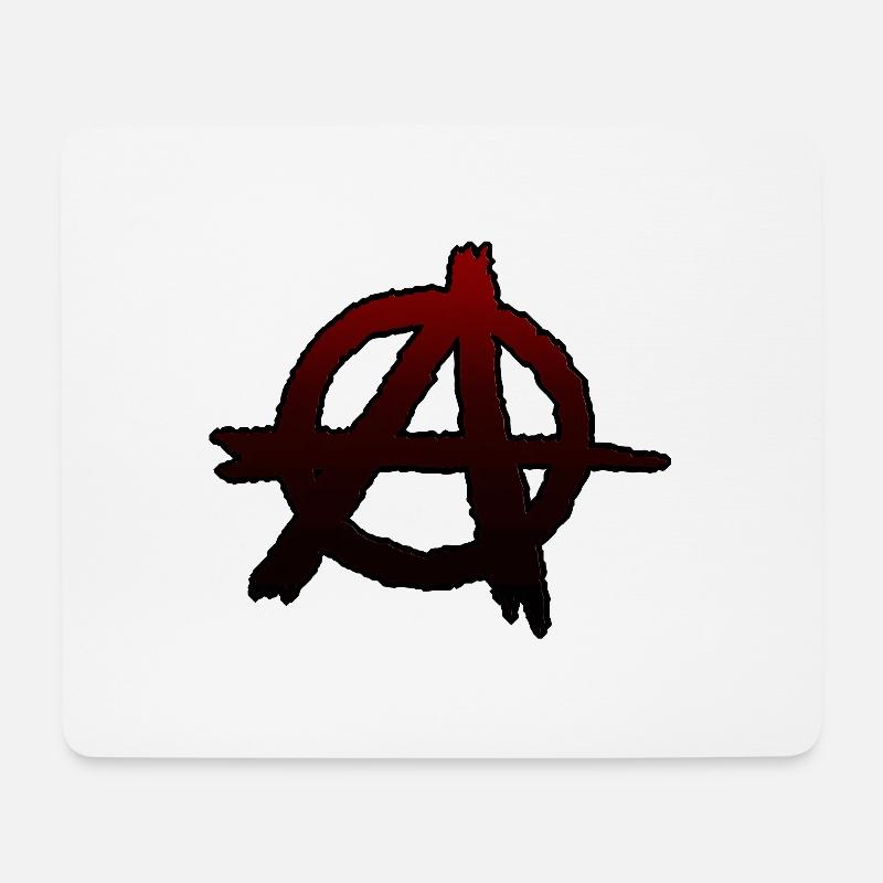 Anarchy Anarchie Anarchia Anarquía Анархія Fowdo - Mousepad (Querformat) - Weiß