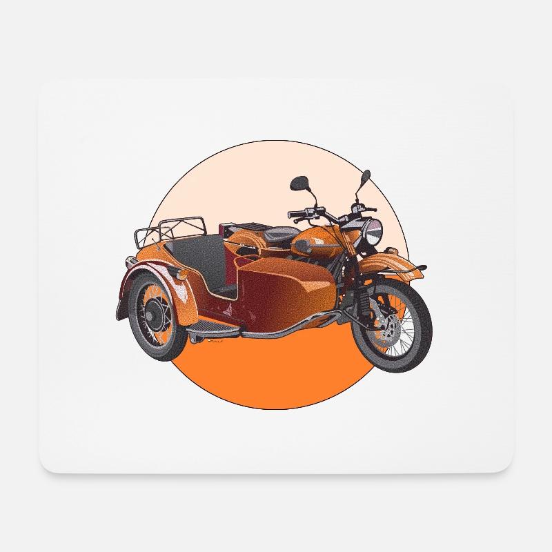 Beiwagen - Mousepad (Querformat) - Weiß