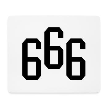 666 - Mouse Pad (horizontal) - white - Front