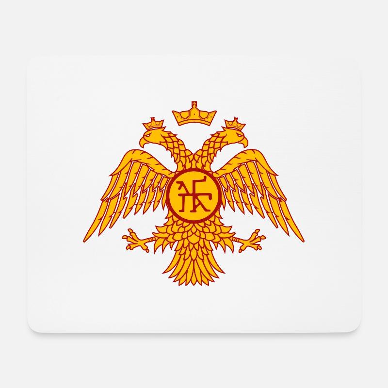 Orthodox religion christ jesus hawk motiv tshirt - Mousepad (Querformat) - Weiß