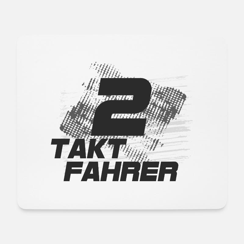 2Takt fahrer - Mousepad (Querformat) - Weiß