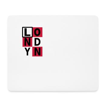 Londres - Tapis de souris (format paysage) - blanc - Devant