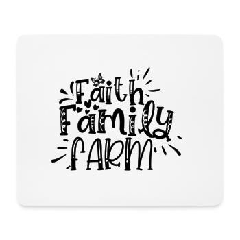 Faith Family Farm - Tapis de souris (format paysage) - blanc - Devant