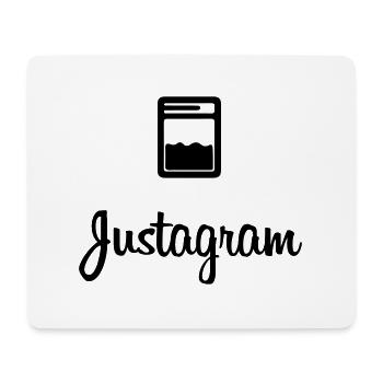 Justagram Weed Baggy - Mouse Pad (horizontal) - white - Front