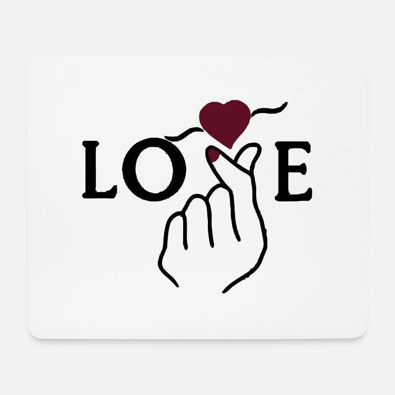 Love hand sign language - Mouse Pad (horizontal) - white