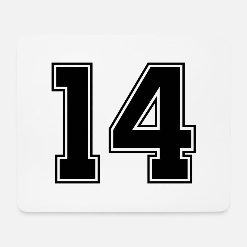 14 - Mousepad (Querformat) - Weiß