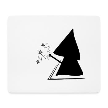 Sorcier - Tapis de souris (format paysage) - blanc - Devant