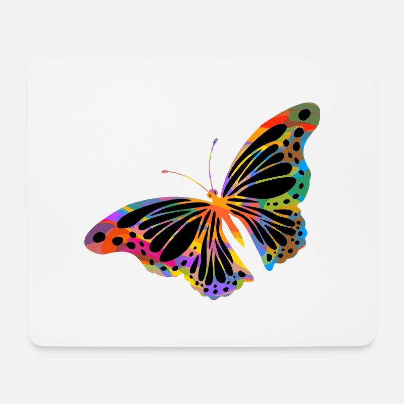 Schmetterling - Mousepad (Querformat) - Weiß