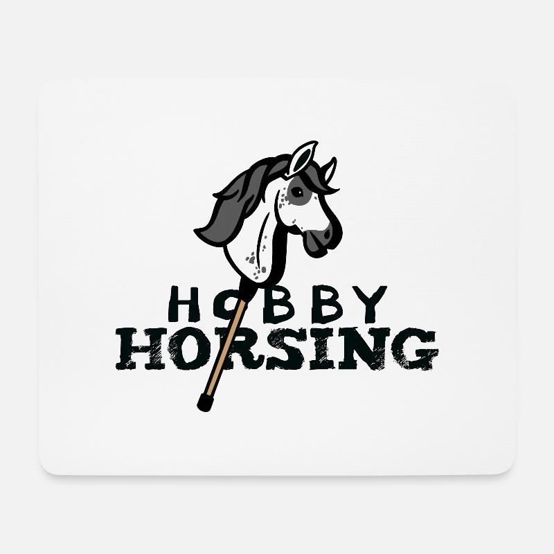 hobby horsing hobby horse Steckenpferd hobbyhorse - Mousepad (Querformat) - Weiß