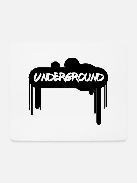 Spray Underground –Graffiti Style Streetart Design - Mousepad (Querformat) - Weiß