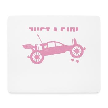 Just A Girl Who Loves RC Cars Model Car Remote Co - Mouse Pad (horizontal) - white - Front