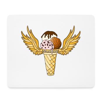 Eis - Mousepad (Querformat) - Weiß - Vorne