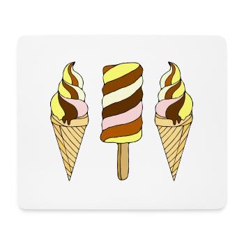 Eis - Mousepad (Querformat) - Weiß - Vorne