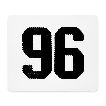 96 number jersey - Mouse Pad (horizontal) - white - Front