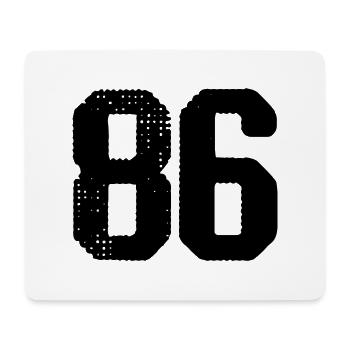 86 number jersey - Mouse Pad (horizontal) - white - Front