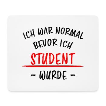 Student Lustiger Spruch Uni Universität Geschenk - Mousepad (Querformat) - Weiß - Vorne