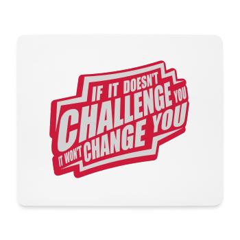 Workout Fitness Motivation Quote - Mouse Pad (horizontal) - white - Front