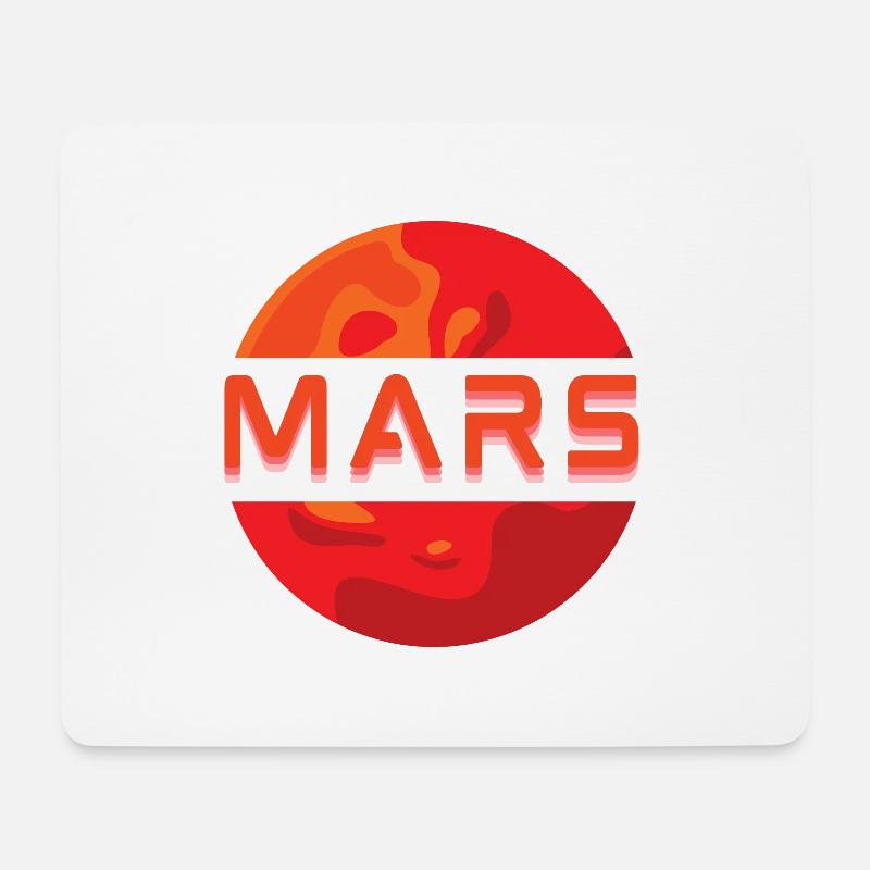 Mission MARS! - Mousepad (Querformat) - Weiß