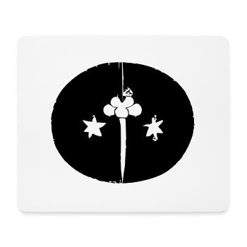 Sun Moon Mosaic Astrology Symbol Vector 07 - Mouse Pad (horizontal) - white - Front