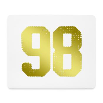98 number jersey - Mouse Pad (horizontal) - white - Front