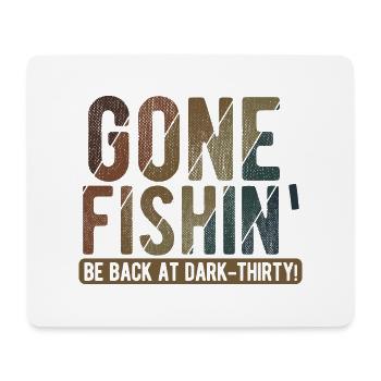 Angler Spruch zum Angeln Angel - Mousepad (Querformat) - Weiß - Vorne