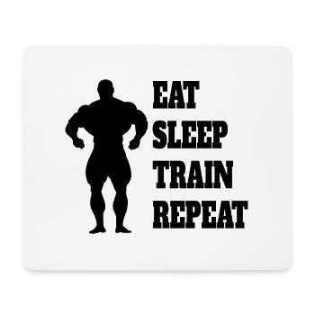 Fitness Athlètes Sports Musculation Sports de fitness - Tapis de souris (format paysage) - blanc - Devant