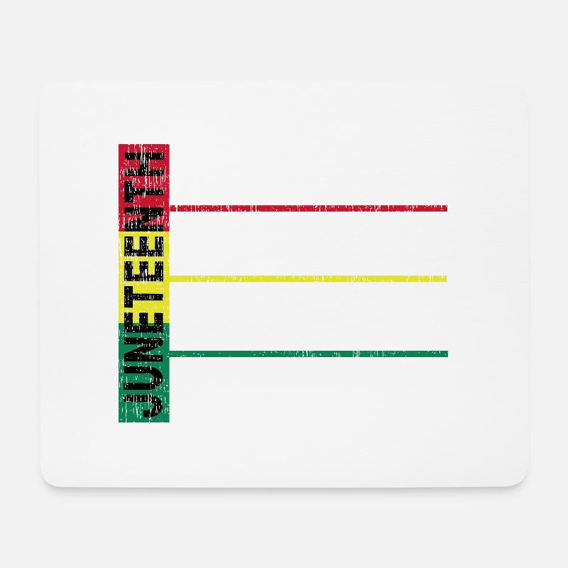 JuneTeenth Breaking Every Chain Since 1865 - Mousepad (Querformat) - Weiß