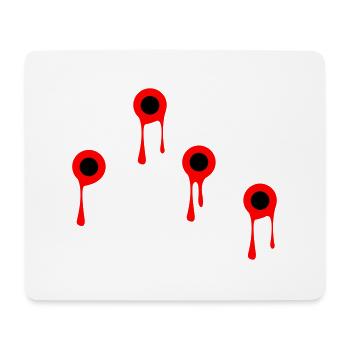 schüsse - Mousepad (Querformat) - Weiß - Vorne