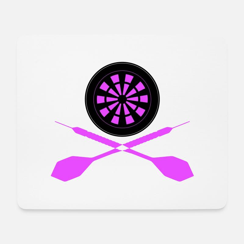 Dart Sport Logo - Mousepad (Querformat) - Weiß