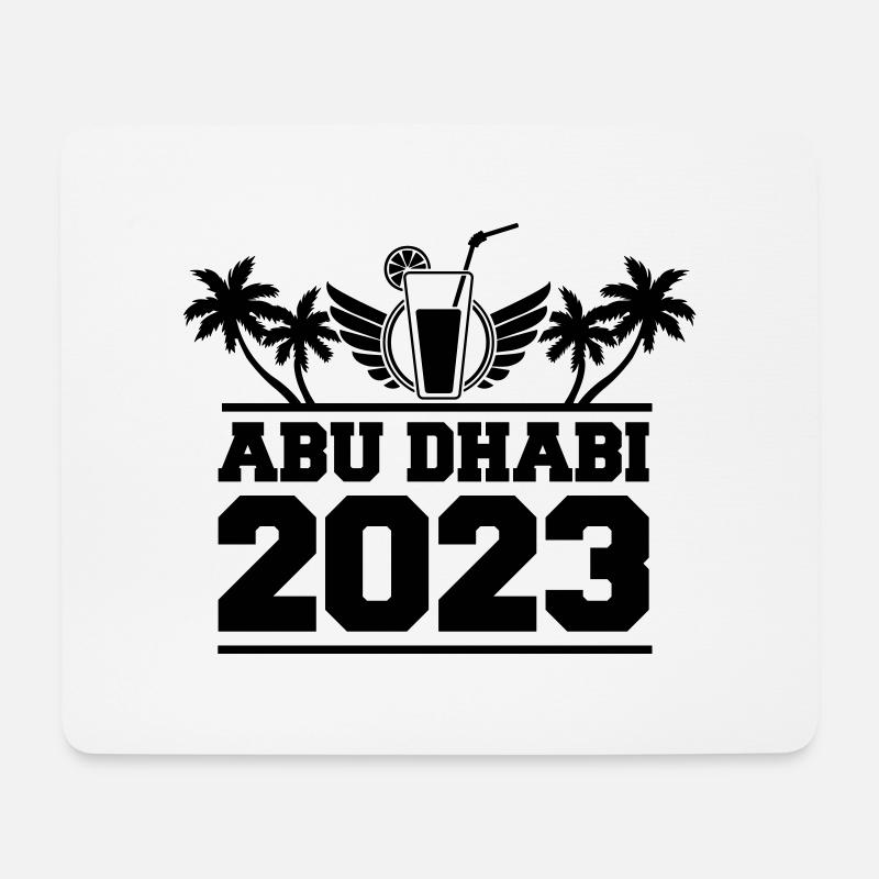 abu dhabi 2023 - Mousepad (Querformat) - Weiß