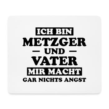 Metzger Beruf Lustiger Spruch Fleischer Geschenk - Mousepad (Querformat) - Weiß - Vorne