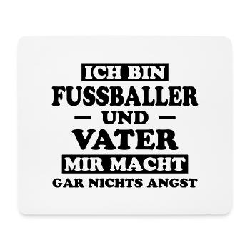 Fußballer Lustiger Spruch Fun Fußball Tor Geschenk - Mousepad (Querformat) - Weiß - Vorne