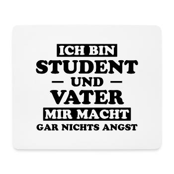 Student Lustiger Spruch Uni Universität Geschenk - Mousepad (Querformat) - Weiß - Vorne