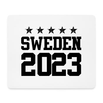 Suède 2023 - Tapis de souris (format paysage) - blanc - Devant