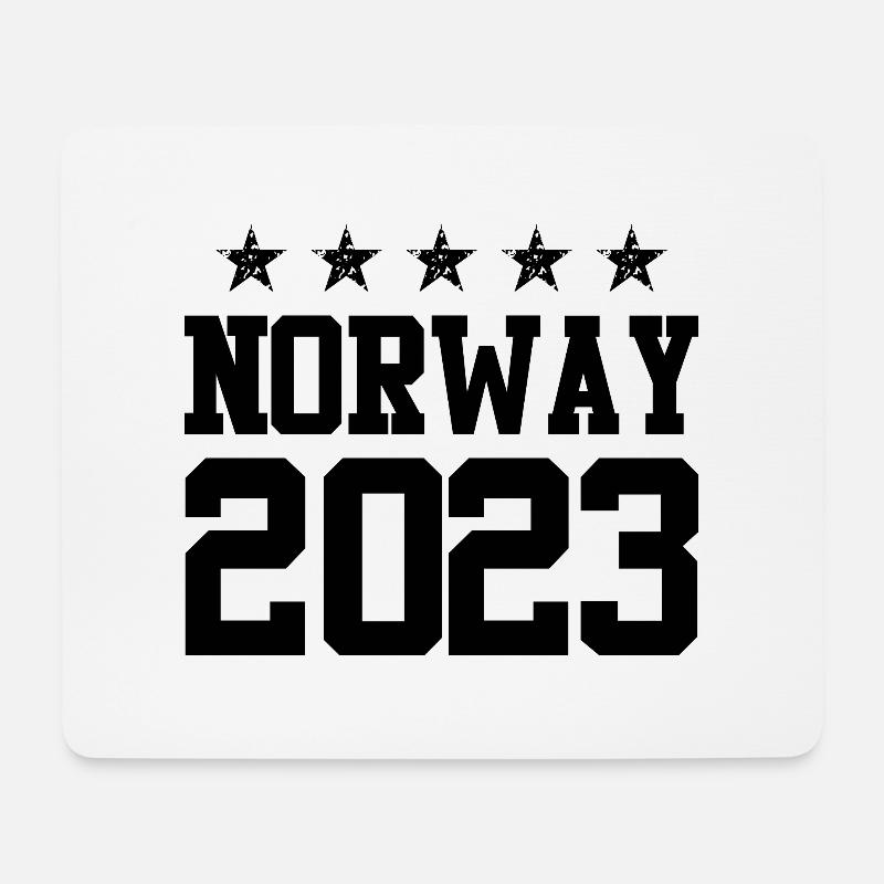 Norway 2023 - Mousepad (Querformat) - Weiß