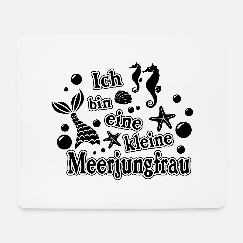 Ich bin eine kleine Meerjungfrau - Mousepad (Querformat) - Weiß