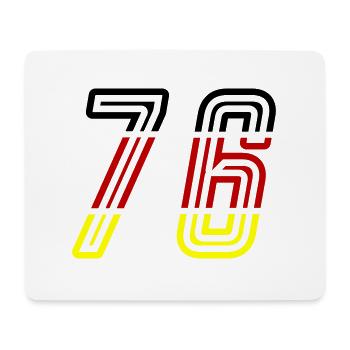 76 Symbole numérique Allemagne - Tapis de souris (format paysage) - blanc - Devant