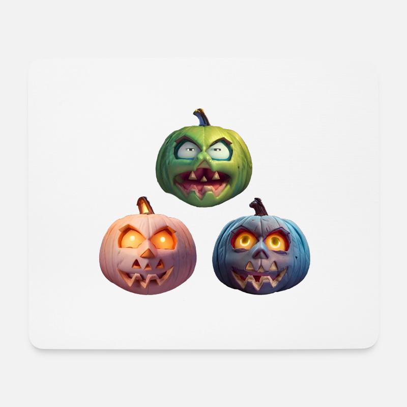 Halloween - Mousepad (Querformat) - Weiß