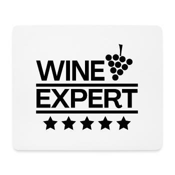 Wine Expert Sommelier - Mouse Pad (horizontal) - white - Front
