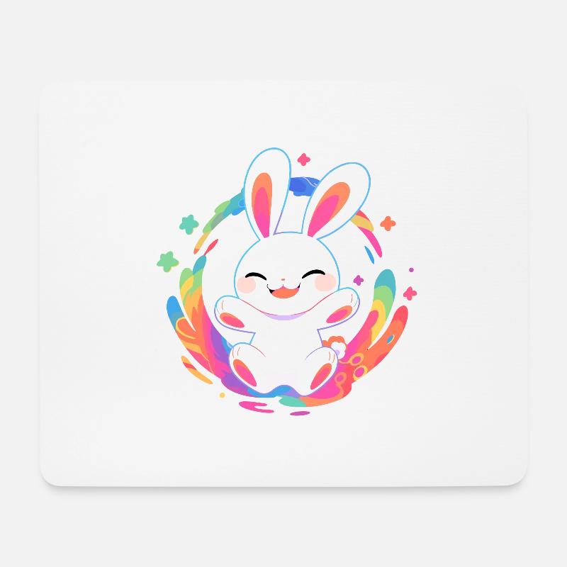 Radiant Rabbit - Mouse Pad (horizontal) - white