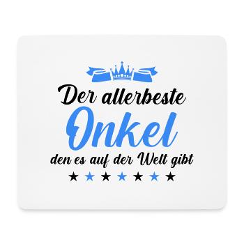 Meilleur oncle - Tapis de souris (format paysage) - blanc - Devant
